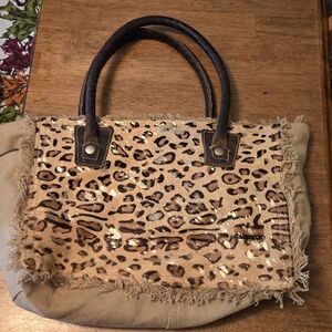 Myra Leopard Print Purse